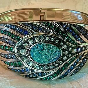 Victoria Wieck Peacock bracelet/watch. Never worn. QVC